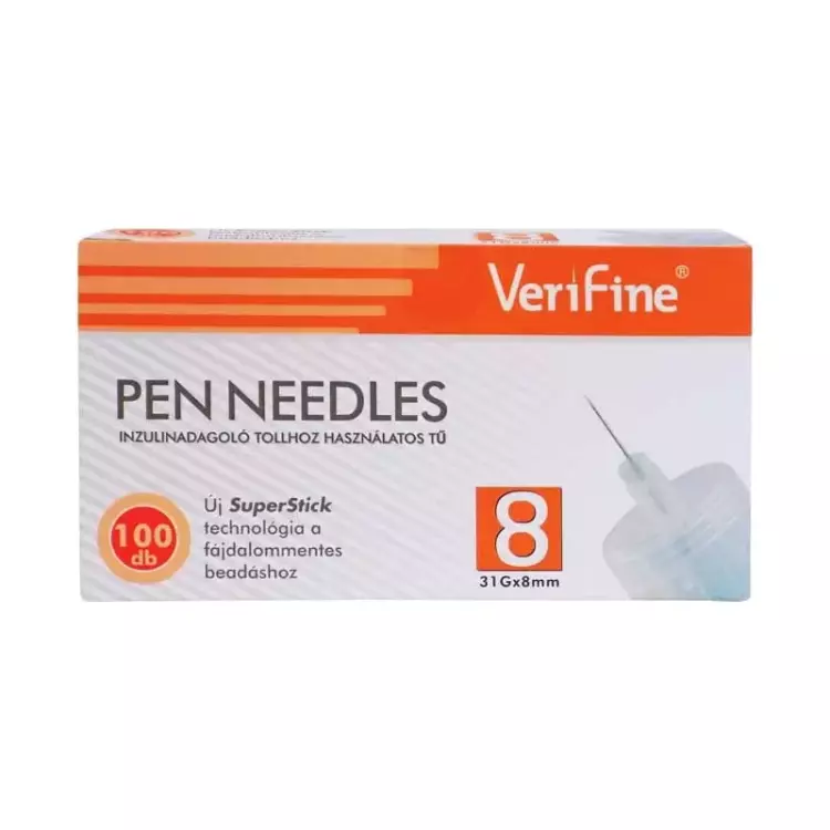 Inj. tű e.h. 31 G VeriFine Pen 8 mm 100x