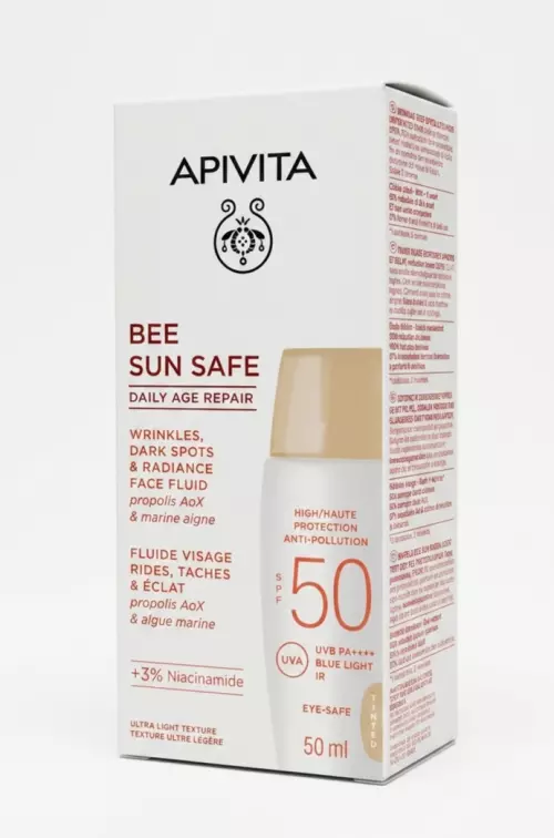 APIVITA BEE SUN SAFE Daily Age Repair fluid SPF50 50ml