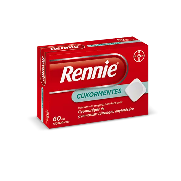 Rennie cukormentes rágótabletta 60x Rennie cukormentes rágótabletta 60x