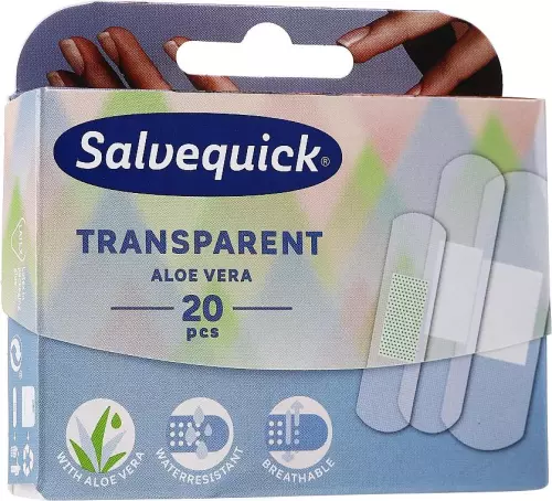 Salvequick sebtapasz átlátszó aloés 20x