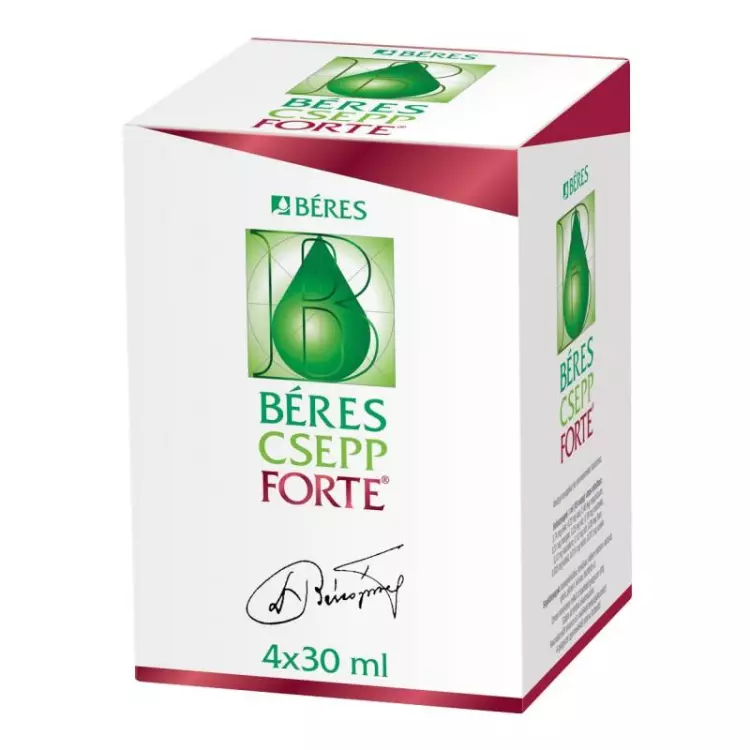 Béres Csepp Forte belsőleges oldatos cseppek 4x 30ml Béres Csepp Forte belsőleges oldatos cseppek 4x 30ml