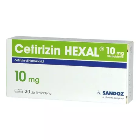Cetirizin HEXAL 10 mg filmtabletta 30x