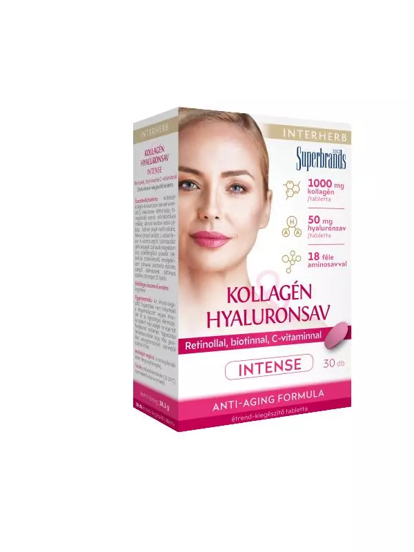 Interherb Intense Anti-Aging Kollagén+Hyal. tbl. 30x Interherb Intense Anti-Aging Kollagén+Hyal. tbl. 30x