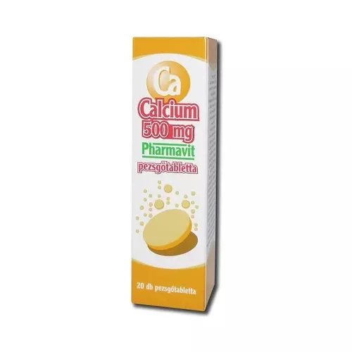 Calcium Pharmavit 500 mg pezsgőtabletta 20x Calcium Pharmavit 500 mg pezsgőtabletta 20x