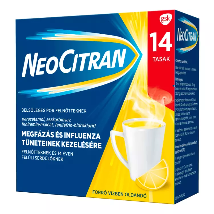 Neo Citran belsőleges por felnőtteknek 14x Neo Citran belsőleges por felnőtteknek 14x