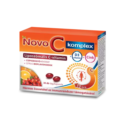 Novo C Komplex liposzómás retard C+D3+Zn kapsz. 30x