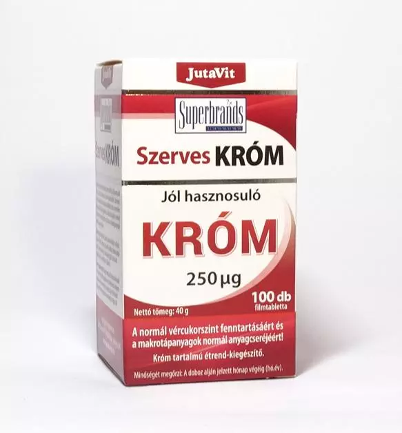 JutaVit Szerves Króm 250 mcg filmtabletta 100x JutaVit Szerves Króm 250 mcg filmtabletta 100x