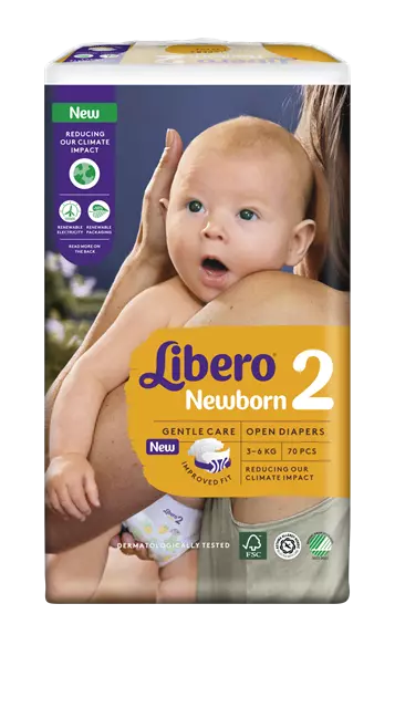 Libero Newborn (2) 3-6kg 68x