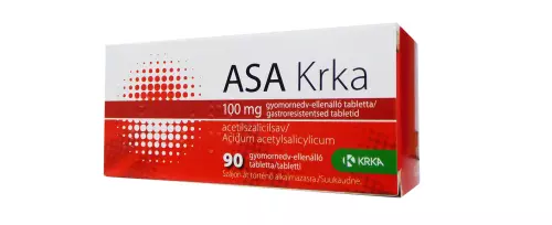 Asa Krka 100 mg gyomornedv-ellenálló tabletta 90x