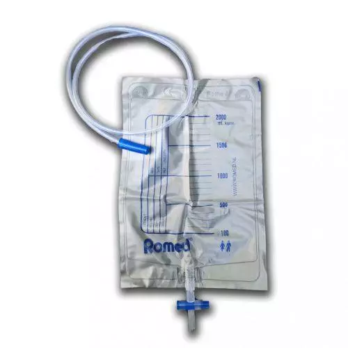 Vizeletgyűjtő zsák T-csapos 2 lit. steril ROMED 10x Vizeletgyűjtő zsák T-csapos 2 lit. steril ROMED 10x