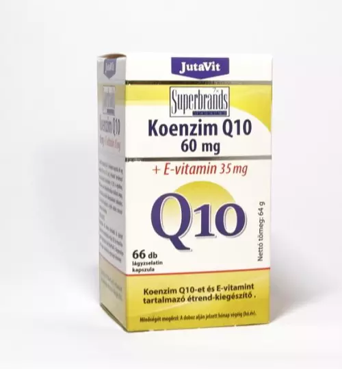 JutaVit Koenzim Q10 60 mg+ E-vit. kapszula 60x+6x