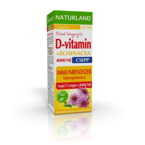 Naturland D-vitamin 4000 NE + Echinacea csepp 30ml