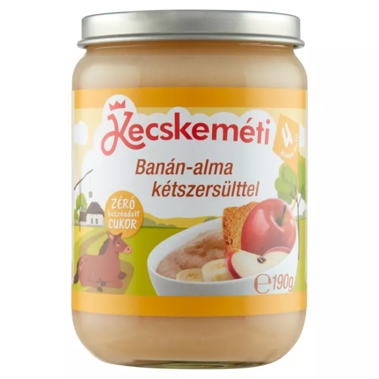 Kecskeméti banán-alma kétszersülttel 190g
