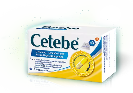 Cetebe Immuntrio C-vitamin + Cink + D-vit. kapsz. 60x Cetebe Immuntrio C-vitamin + Cink + D-vit. kapsz. 60x