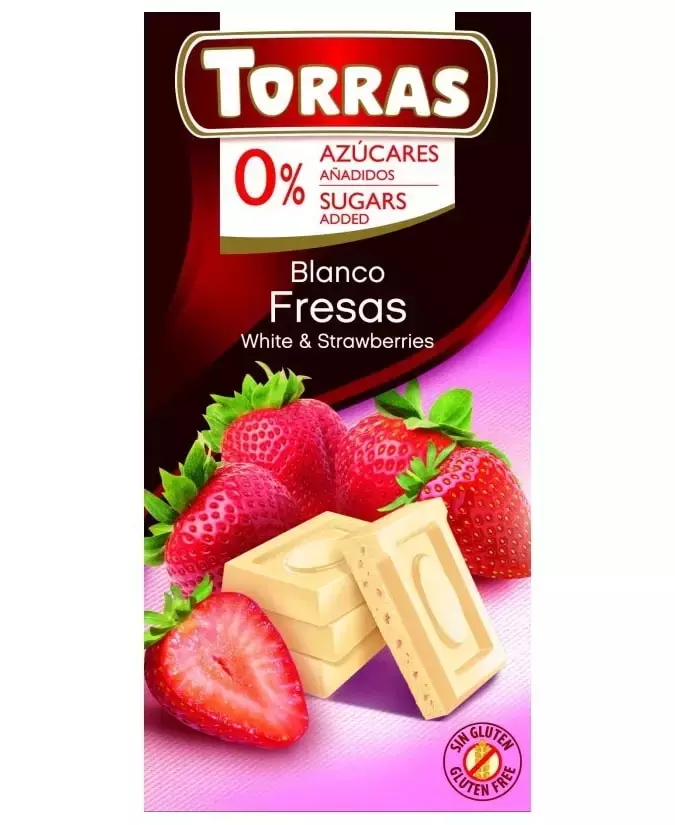 Torras Epres Fehércsokoládé CM. GM. 75g Torras Epres Fehércsokoládé CM. GM. 75g