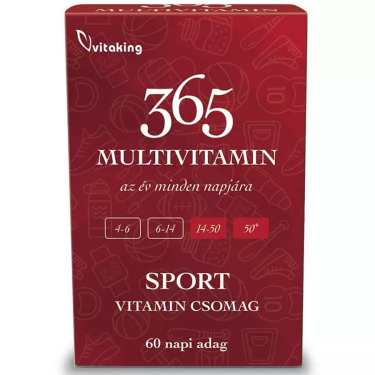 Vitaking 365 Sport Multivitamin csomag 60adag