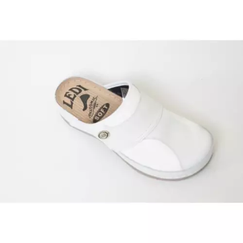 Ledi női anatómiai halluxos bőr klumpa fehér 429/N1 1 pár