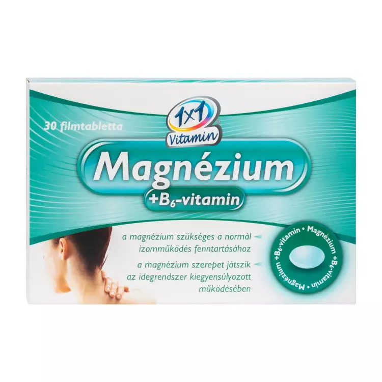 VitaPlus 1x1 Vitaday Magnézium B6-vitamin ftbl. 30x VitaPlus 1x1 Vitaday Magnézium B6-vitamin ftbl. 30x