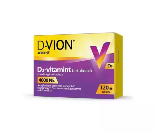 D-Vion D3-vitamin 4000 NE tabletta 120x