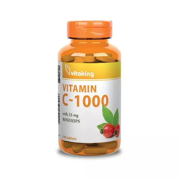 Vitaking C-vitamin 1000 mg csipkebogyó tabletta 100x