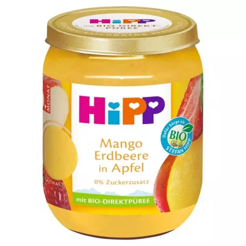 HiPP Alma mangóval és eperrel 6.hó 160g