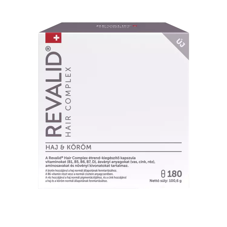 Revalid Hair Complex étrendkiegészítő kapszula 180x Revalid Hair Complex étrendkiegészítő kapszula 180x