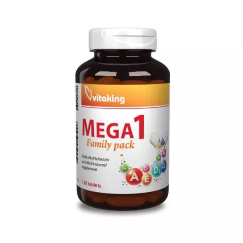 Vitaking Mega-1 Family multivitamin ásványi tabl. 120x
