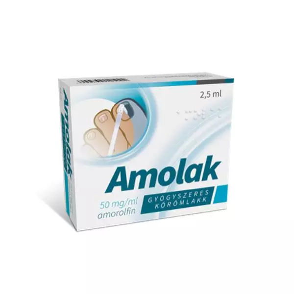 Amolak 50 mg/ml gyógyszeres körömlakk 1x2,5ml Amolak 50 mg/ml gyógyszeres körömlakk 1x2,5ml