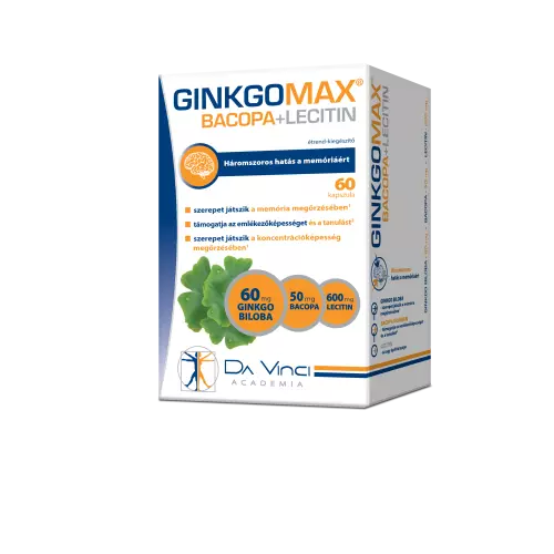 GinkgoMAX +bacopa+lecitin lágy kapszula 60x