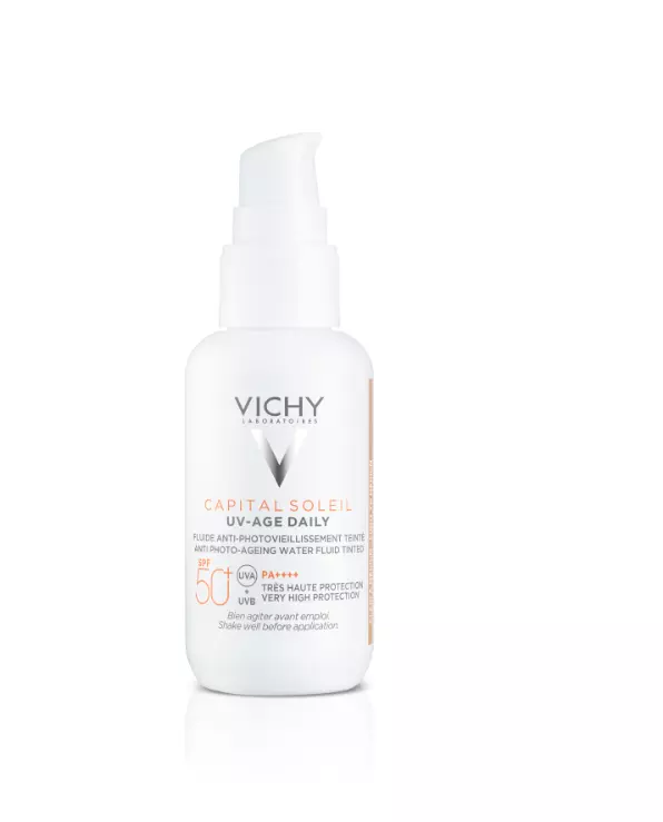 Vichy Capital Soleil UV-Age fluid SPF50+ színezett 40ml Vichy Capital Soleil UV-Age fluid SPF50+ színezett 40ml