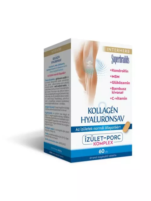 Interherb Kollagén+ Hyaluronsav porcépítő tabletta 60x