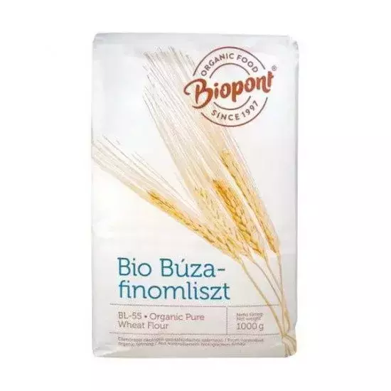 Biopont Bio búzafinomliszt BL-55 1000g Biopont Bio búzafinomliszt BL-55 1000g