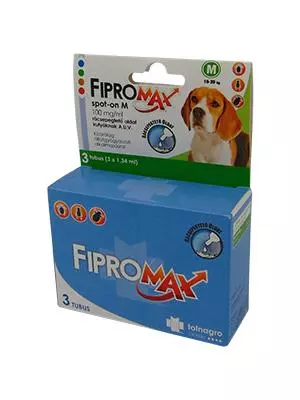 Fipromax spot-on M 100 mg/ml kutya (10-20kg) A.U.V 3x