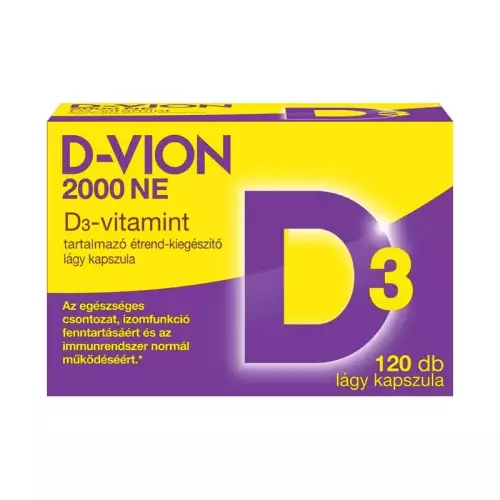 D-Vion D3-vitamin 2000 NE  kapszula 120x