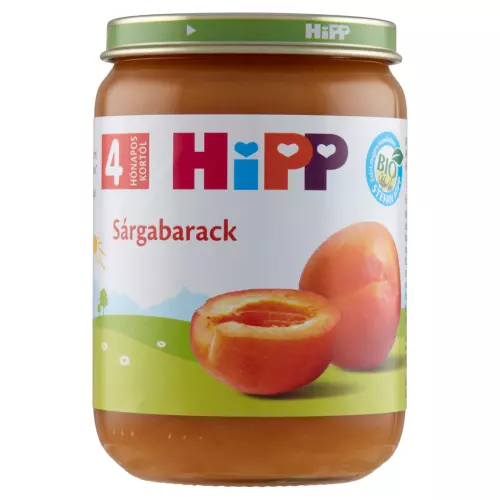 HiPP BIO sárgabarack 4.hó 190g