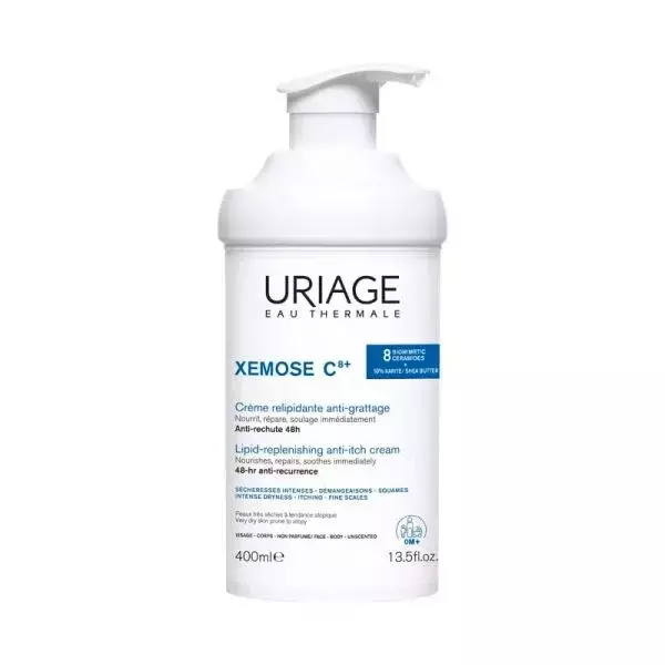 Uriage Xémose C8+ krém száraz/nagyon száraz bőrre 400ml