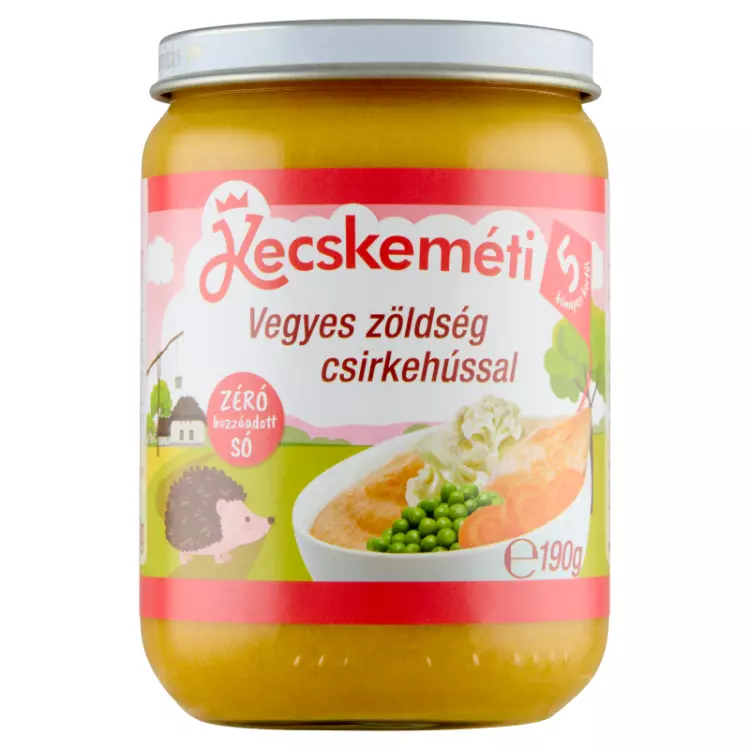 Kecskeméti vegyes zöldség csirkehússal 190g