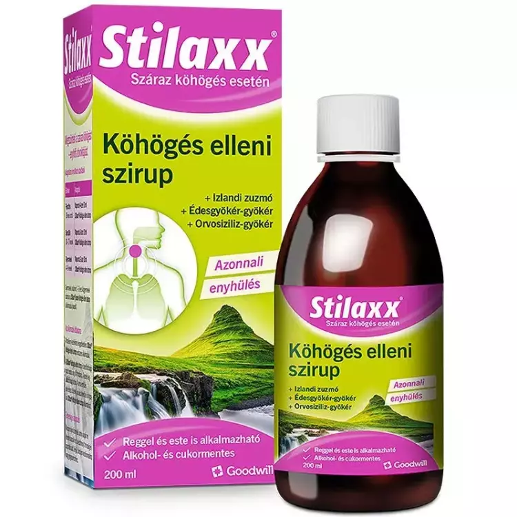 Stilaxx köhögés elleni szirup 200ml Stilaxx köhögés elleni szirup 200ml