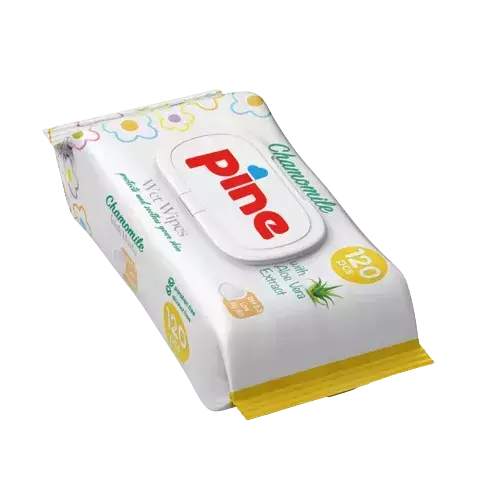 Pine extra nedves törlőkendő kamilla 120x