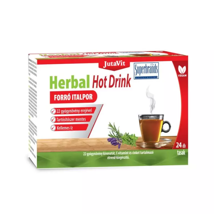 JutaVit Herbal Hot Drink por felnőtteknek citrus 24x JutaVit Herbal Hot Drink por felnőtteknek citrus 24x