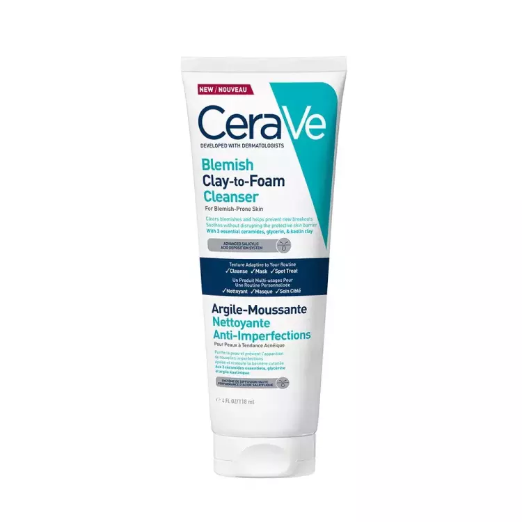 CeraVe pattanások elleni agyagos-habzó arctisztító 118ml
