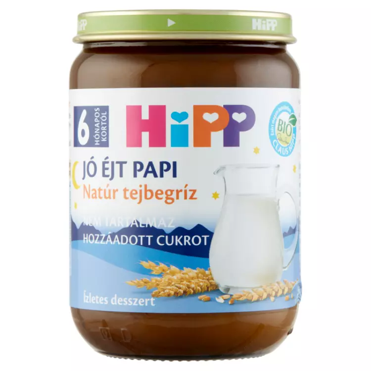 HiPP Jó éjt papi natúr tejbegríz 6.hó 190g HiPP Jó éjt papi natúr tejbegríz 6.hó 190g