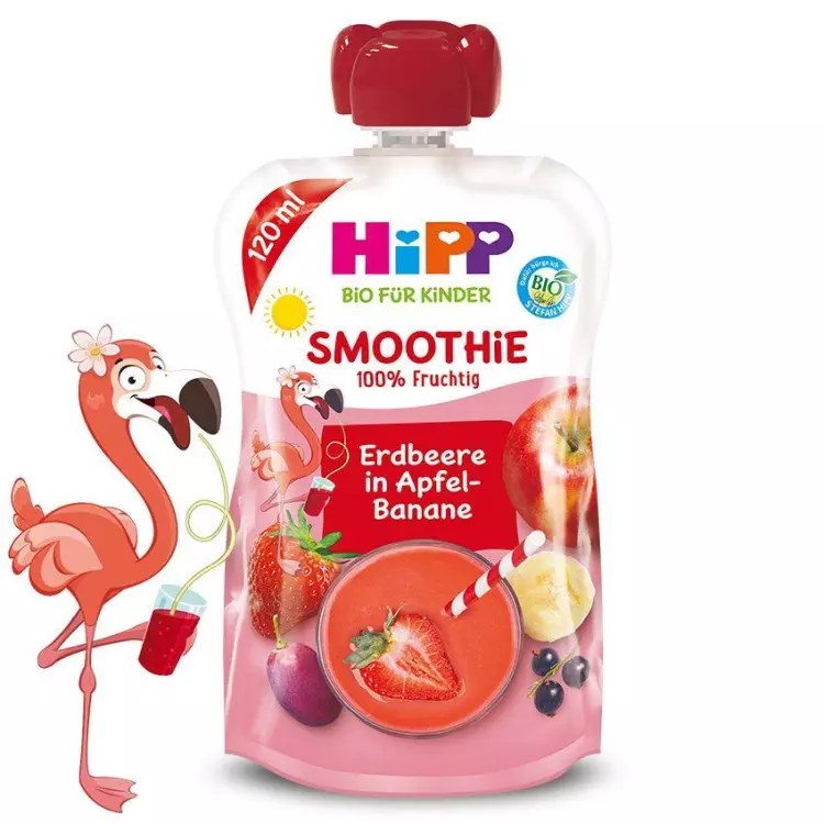 HiPP Smoothie eper almában és banánban 120ml