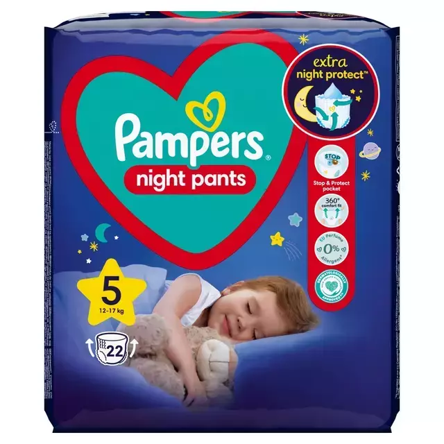 Pampers Night Pants Bugyipelenka 5-ös 12-17 kg 22x Pampers Night Pants Bugyipelenka 5-ös 12-17 kg 22x