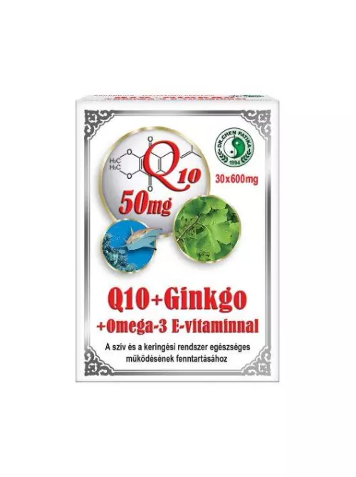 Dr.Chen Q10 Ginkgo Omega-3+ E-vitamin kapszula 30x