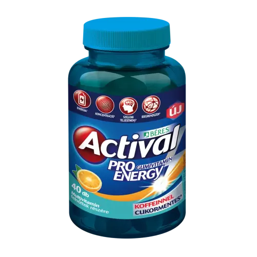Actival Pro Energy gumivitamin gumitabl. narancs 40x