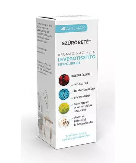 Aromax 5az1-ben levegőtisztító szűrőbetét 1x Aromax 5az1-ben levegőtisztító szűrőbetét 1x