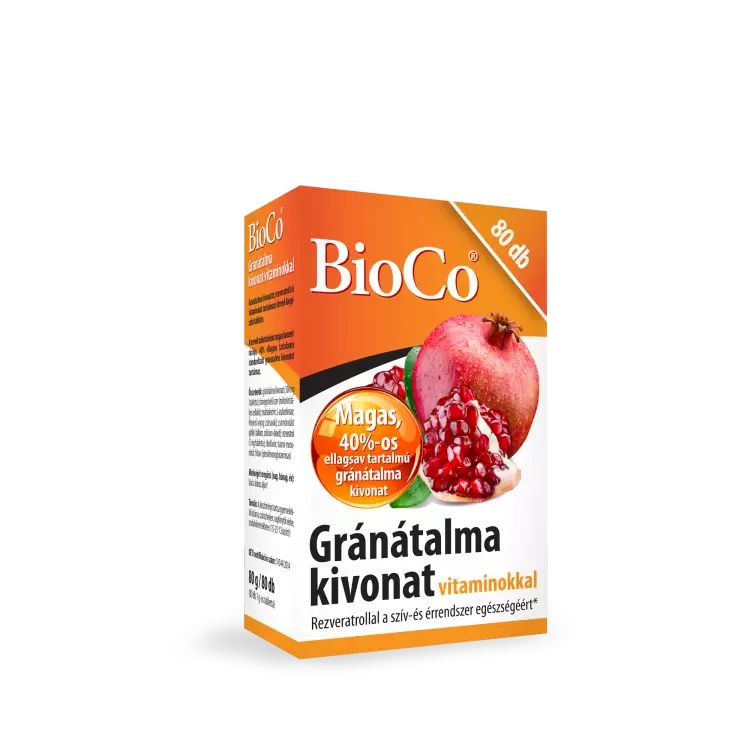 BioCo Gránátalma kivonat tabletta 80x BioCo Gránátalma kivonat tabletta 80x
