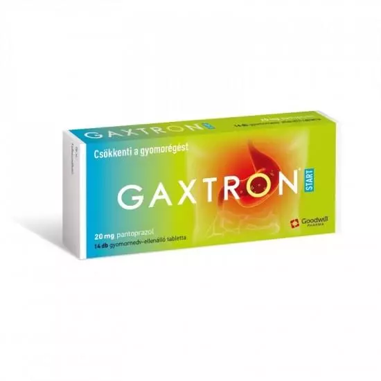 Gaxtron Start 20 mg gyomornedv-ellenálló tabletta 14x Gaxtron Start 20 mg gyomornedv-ellenálló tabletta 14x