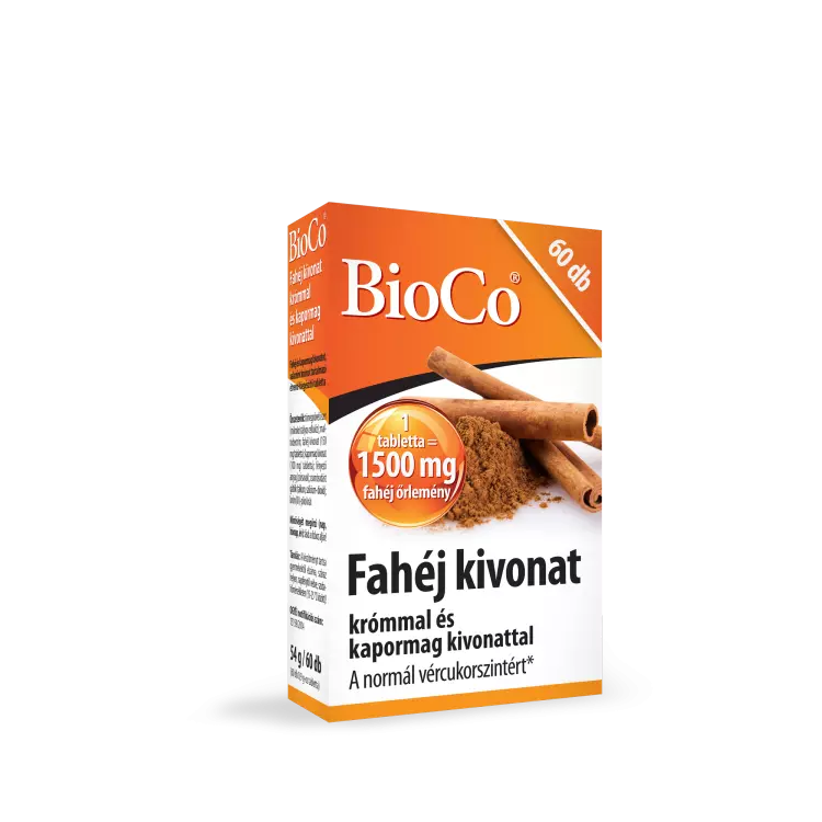 BioCo Fahéj kivonat+ króm+ kapormag tabletta 60x BioCo Fahéj kivonat+ króm+ kapormag tabletta 60x